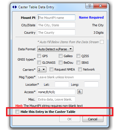 CasterTableDataEntry-HideMountPt