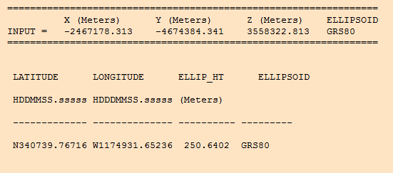 ngs_noaa_ECEFtool